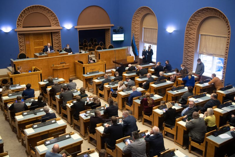 Riigikogu (Estonian parliament). Photo from the official Facebook page of the Riigikogu.